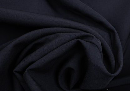 CLAUDE MONTANA Front Tuck Wool Jacket Navy Size 46