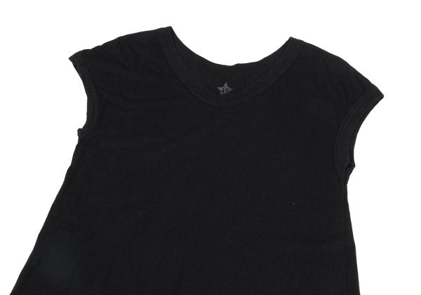 45rpm Cotton Sleeveless Tunic Black Blouse Size 2