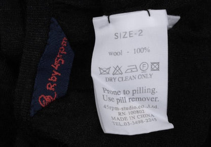 45rpm Wool Knit Tunic Black Size 2