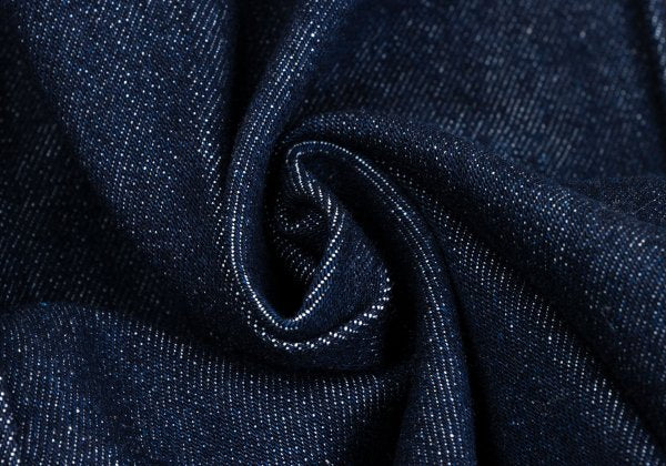 CHLOE Metal Embellished Pleated Denim Skirt Indigo Size 34