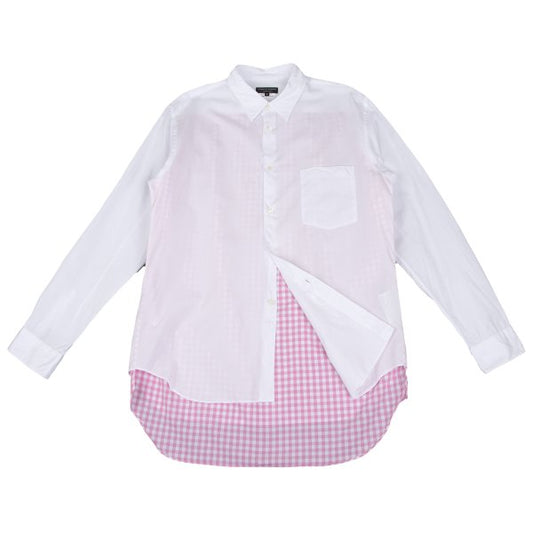 COMME des GARCONS HOMME PLUS Back Gingham Shirt White Size M