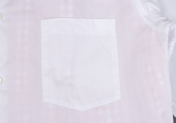 COMME des GARCONS HOMME PLUS Back Gingham Shirt White Size M