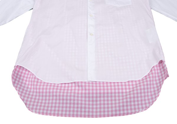 COMME des GARCONS HOMME PLUS Back Gingham Shirt White Size M