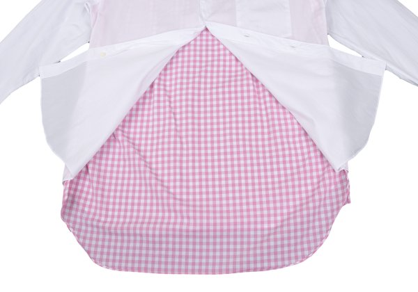 COMME des GARCONS HOMME PLUS Back Gingham Shirt White Size M