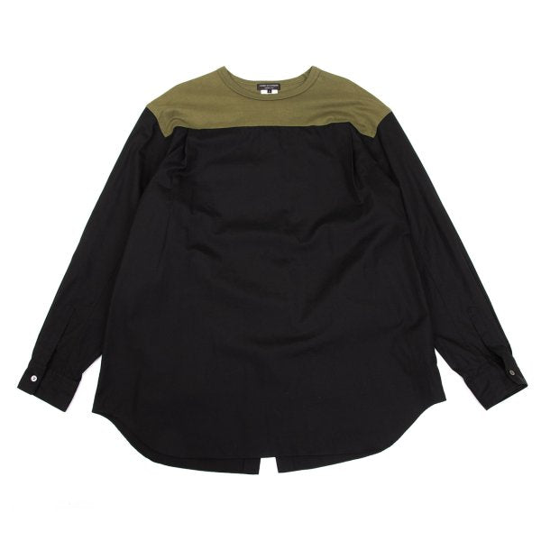 COMME des GARCONS HOMME PLUS Jersey Panel Shirt Khaki Size L