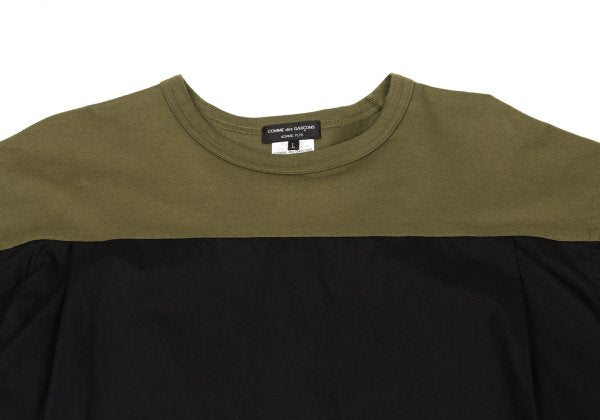 COMME des GARCONS HOMME PLUS Jersey Panel Shirt Khaki Size L