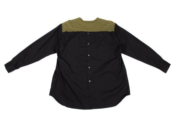 COMME des GARCONS HOMME PLUS Jersey Panel Shirt Khaki Size L
