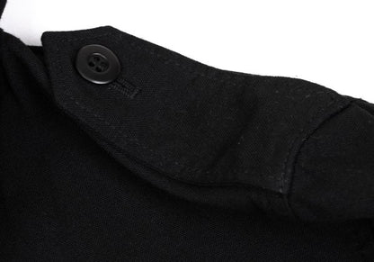 COMME des GARCONS HOMME Garment Dyed Nylon Coat Black Size M