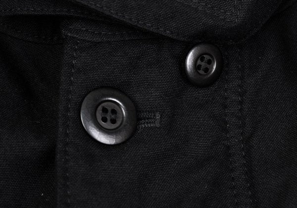 COMME des GARCONS HOMME Garment Dyed Nylon Coat Black Size M