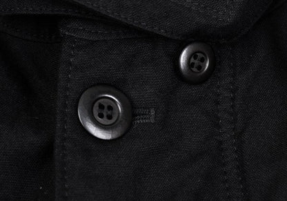 COMME des GARCONS HOMME Garment Dyed Nylon Coat Black Size M