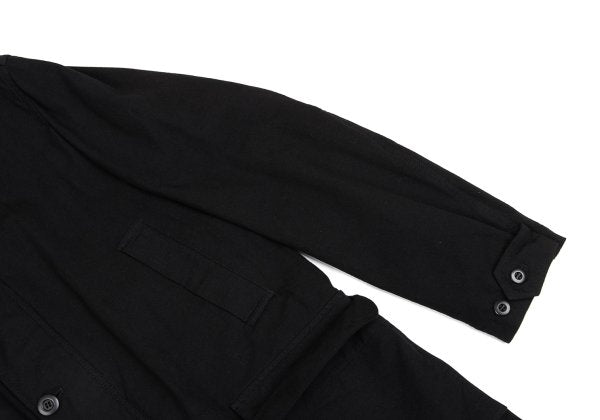 COMME des GARCONS HOMME Garment Dyed Nylon Coat Black Size M