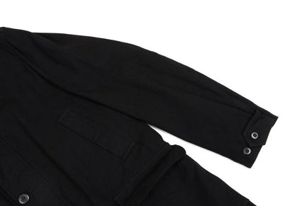 COMME des GARCONS HOMME Garment Dyed Nylon Coat Black Size M