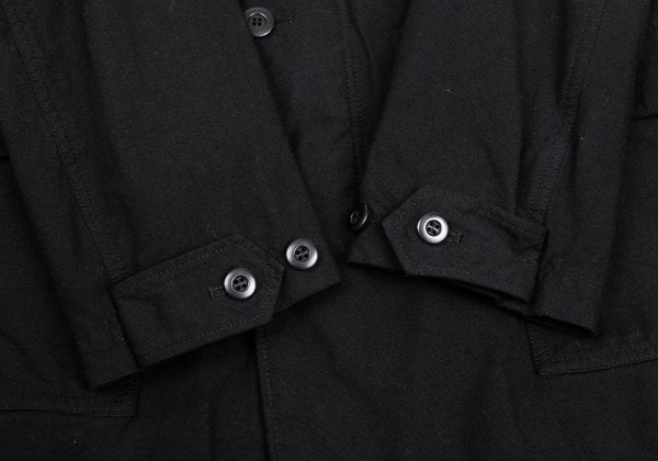 COMME des GARCONS HOMME Garment Dyed Nylon Coat Black Size M