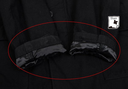 COMME des GARCONS HOMME Garment Dyed Nylon Coat Black Size M