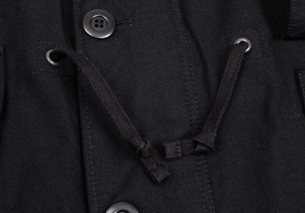 COMME des GARCONS HOMME Garment Dyed Nylon Coat Black Size M