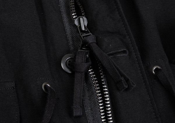 COMME des GARCONS HOMME Garment Dyed Nylon Coat Black Size M