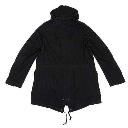 COMME des GARCONS HOMME Garment Dyed Nylon Coat Black Size M