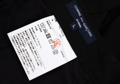 COMME des GARCONS HOMME Cotton Gabardine Pants Black Size L