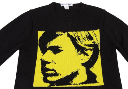 Andy Warhol x COMME des GARCONS SHIRT 24SS Andy Intarsia Sweater Size L