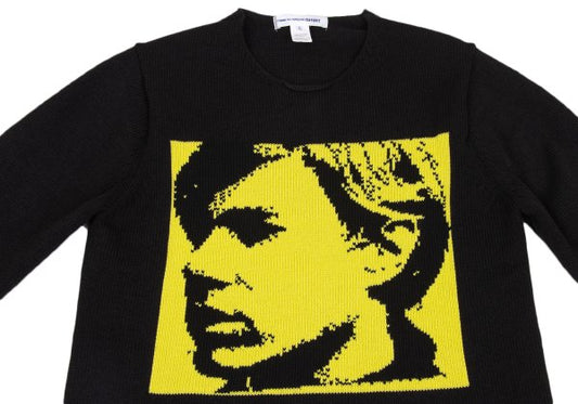 Andy Warhol x COMME des GARCONS SHIRT 24SS Andy Intarsia Sweater Size L