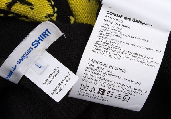 Andy Warhol x COMME des GARCONS SHIRT 24SS Andy Intarsia Sweater Size L