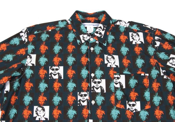 COMME des GARCONS SHIRT 24SS Andy Warhol Shirt Green Size S