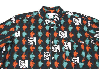 COMME des GARCONS SHIRT 24SS Andy Warhol Shirt Green Size S