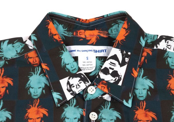 COMME des GARCONS SHIRT 24SS Andy Warhol Shirt Green Size S