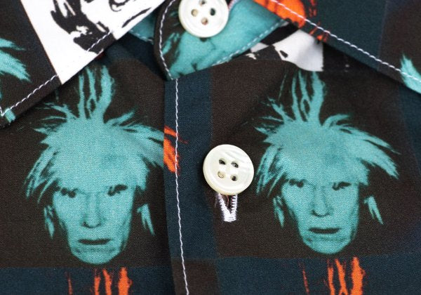 COMME des GARCONS SHIRT 24SS Andy Warhol Shirt Green Size S