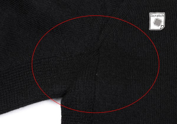 COMME des GARCONS SHIRT Wool Zip Knit Cardigan Black Size M