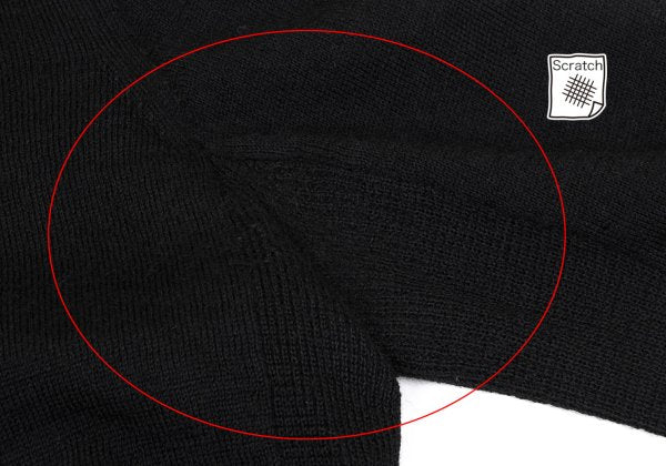 COMME des GARCONS SHIRT Wool Zip Knit Cardigan Black Size M