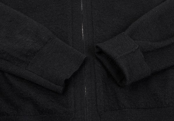 COMME des GARCONS SHIRT Wool Zip Knit Cardigan Black Size M