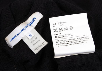 COMME des GARCONS SHIRT Wool Zip Knit Cardigan Black Size M