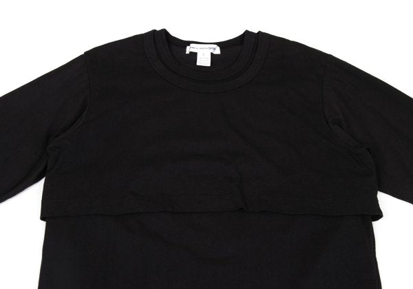 COMME des GARCONS SHIRT Layered Long Sleeve Black Size L