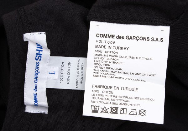 COMME des GARCONS SHIRT Layered Long Sleeve Black Size L