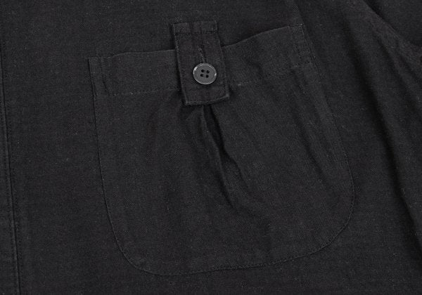 Yohji Yamamoto POUR HOMME 23SS Cotton Shirt Black Size 3