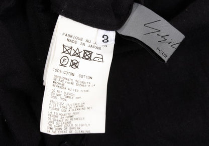 Yohji Yamamoto POUR HOMME 23SS Cotton Shirt Black Size 3