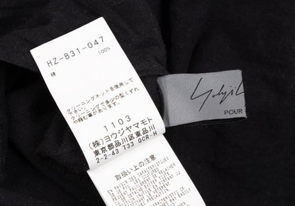Yohji Yamamoto POUR HOMME 23SS Cotton Shirt Black Size 3
