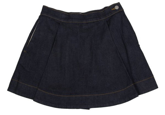 Vivienne Westwood Orb Embroidered Pleated Shorts Blue Size 2