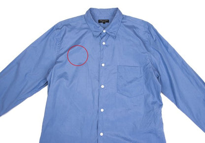 COMME des GARCONS HOMME PLUS Cotton Long Shirt Blue Size L