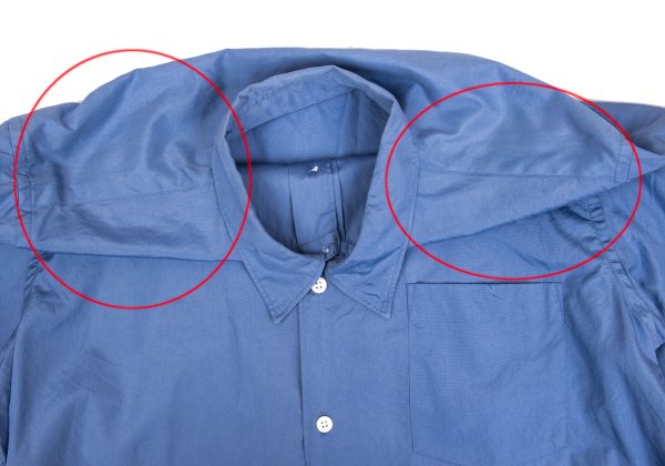 COMME des GARCONS HOMME PLUS Cotton Long Shirt Blue Size L