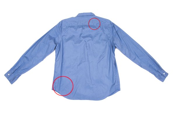 COMME des GARCONS HOMME PLUS Cotton Long Shirt Blue Size L