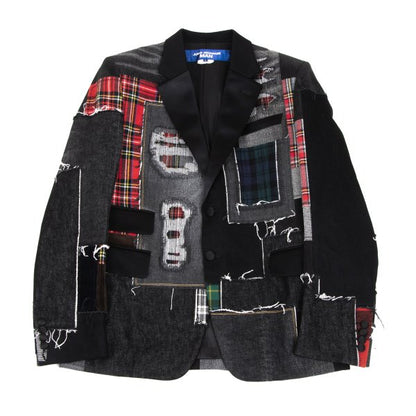 JUNYA WATANABE MAN 25SS Mixed Patchwork Blazer Black Size L