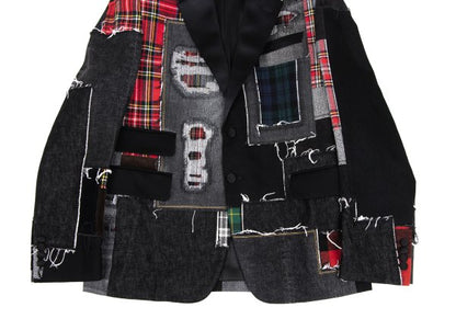 JUNYA WATANABE MAN 25SS Mixed Patchwork Blazer Black Size L
