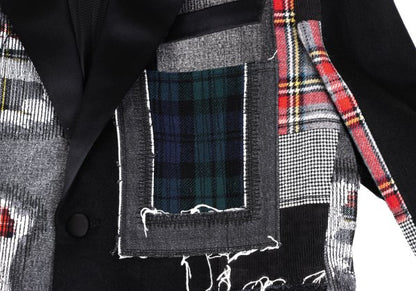 JUNYA WATANABE MAN 25SS Mixed Patchwork Blazer Black Size L