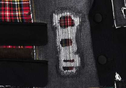 JUNYA WATANABE MAN 25SS Mixed Patchwork Blazer Black Size L