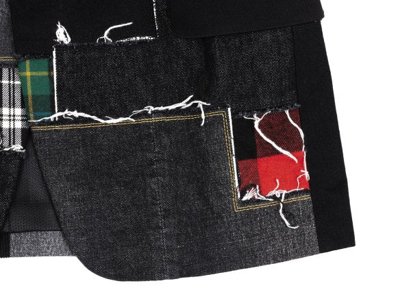 JUNYA WATANABE MAN 25SS Mixed Patchwork Blazer Black Size L