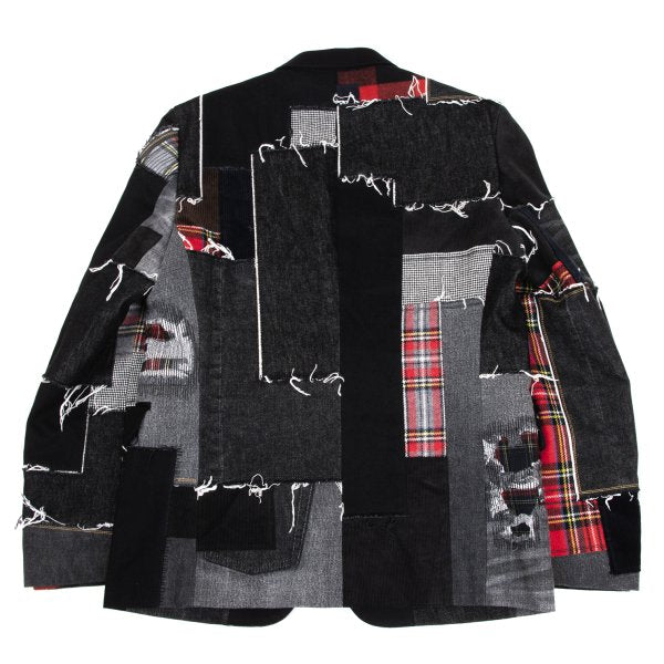 JUNYA WATANABE MAN 25SS Mixed Patchwork Blazer Black Size L