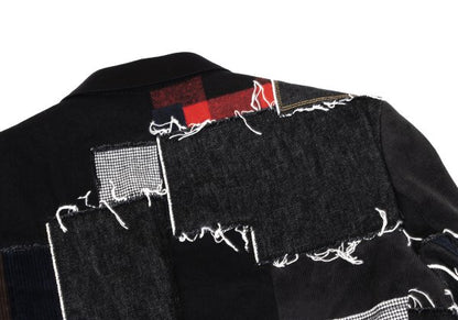 JUNYA WATANABE MAN 25SS Mixed Patchwork Blazer Black Size L