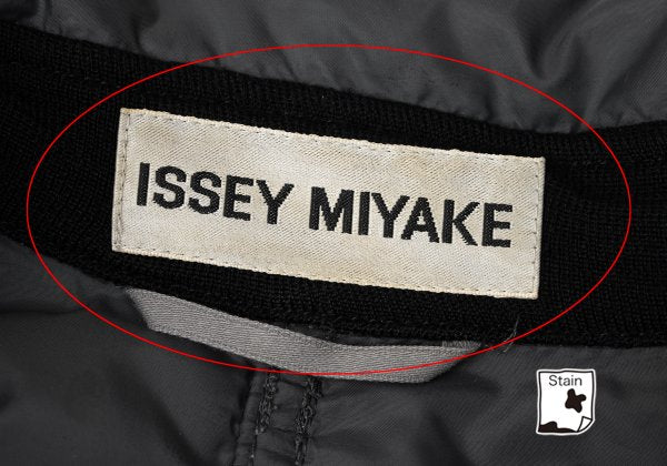 ISSEY MIYAKE Puckering Mixed Material Jacket Charcoal Size 3